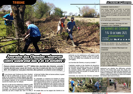 La tribune du Codever - juillet 2021