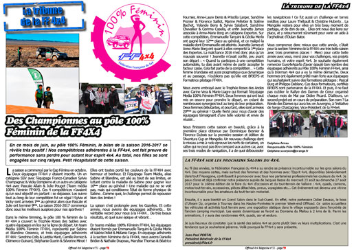 La tribune de la FF4x4 - juillet 2017