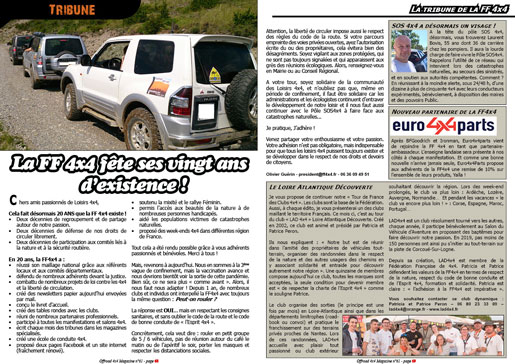 La tribune de la FF 4X4 - avril 2021