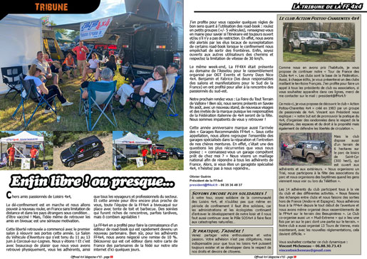La tribune de la FF 4x4 - juin 2021