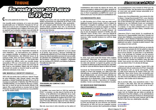 La tribune de la FF 4x4 - février 2021