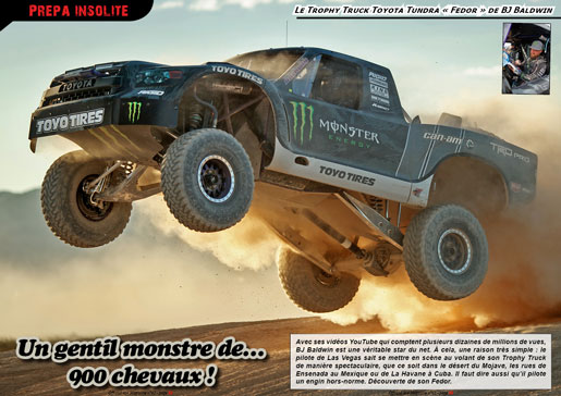 Le Trophy Truck Toyota Fedor de BJ Baldwin