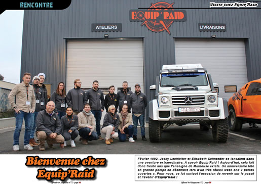 La visite / présentation d'Equip'Raid