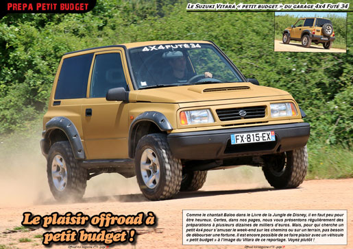 Le Suzuki Vitara du garage 4x4 Futé 34