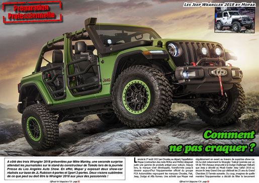 Les Jeep Wrangler 2018 by Mopar