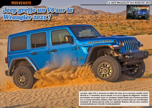 La Jeep Wrangler JLU Rubicon 392