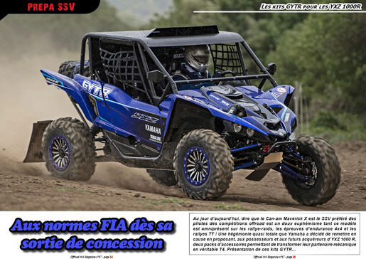 Les kits GYTR pour les YXZ 1000R