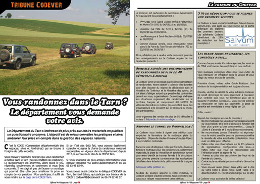 La tribune du Codever - mai 2018