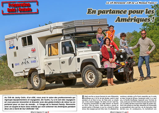Le Defender 130 de la Nomad Family