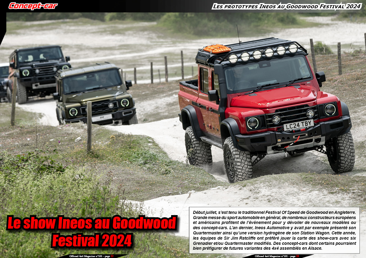Les prototypes Ineos au Goodwood Festival