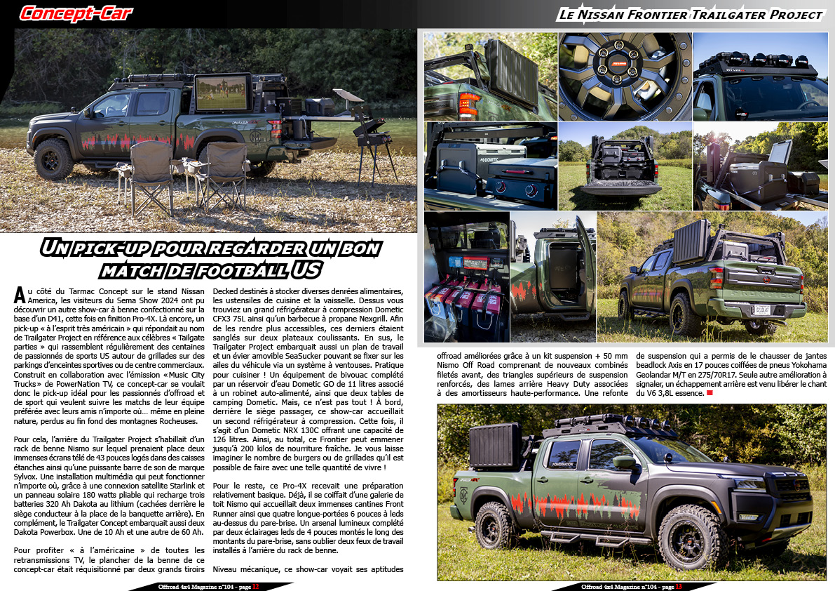 Le Nissan Frontier Trailgater Project