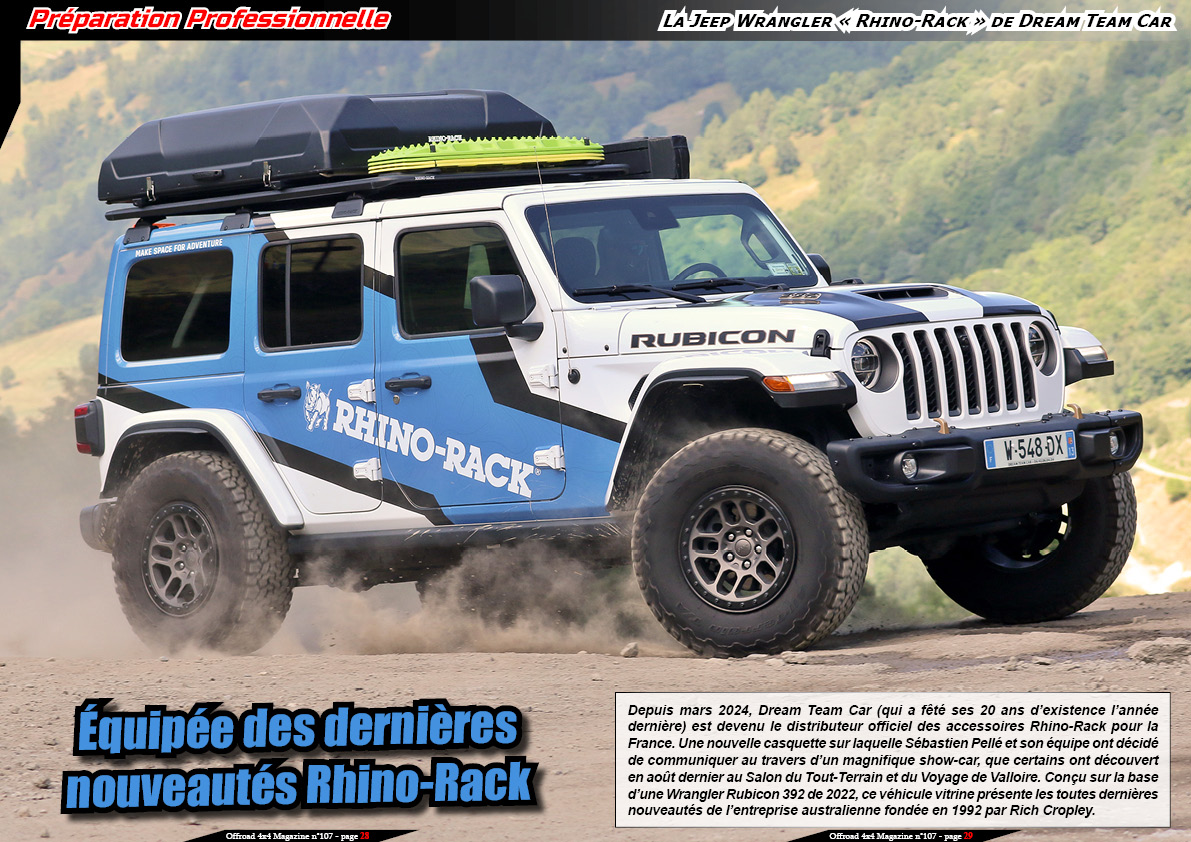 La Jeep Wrangler Â« Rhino-Rack Â» de Dream Team Car