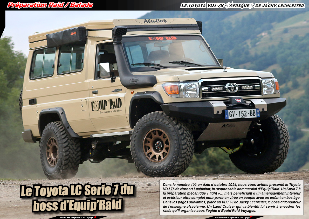 Le Toyota Land Cruiser VDJ 78 Â«Â AfriqueÂ Â» de Jacky Lechleiter