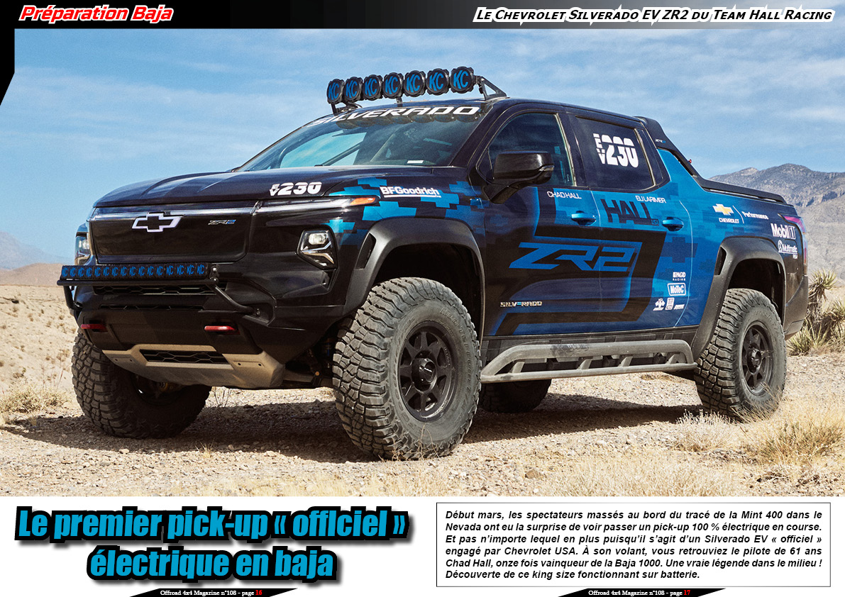 Le Chevrolet Silverado EV du Team Hall Racing