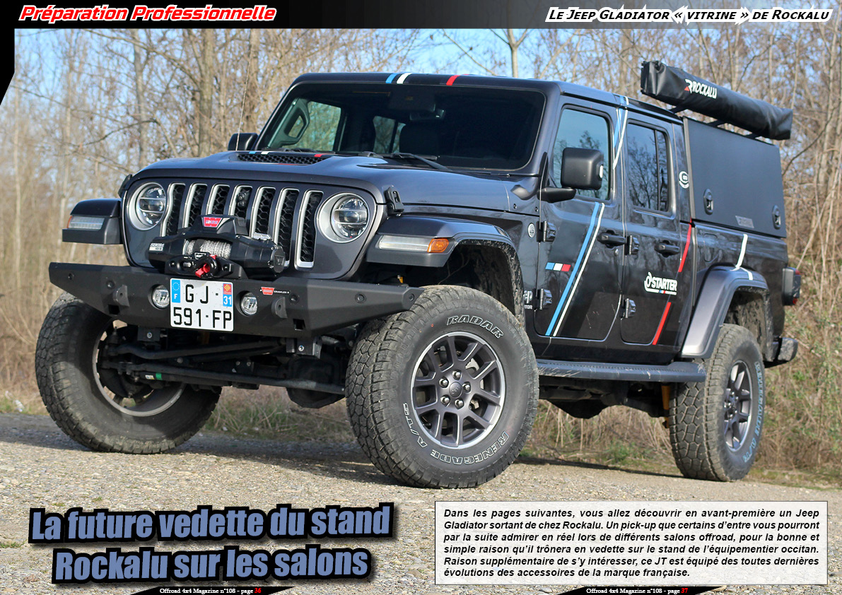 Le Jeep Gladiator Â« vitrine Â» de Rockalu
