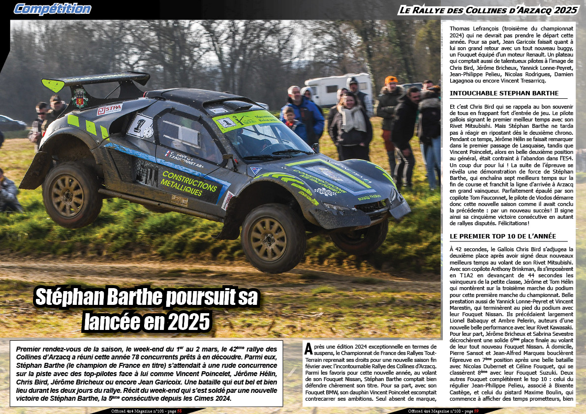 Le Rallye des Collines dâArzacq 2025