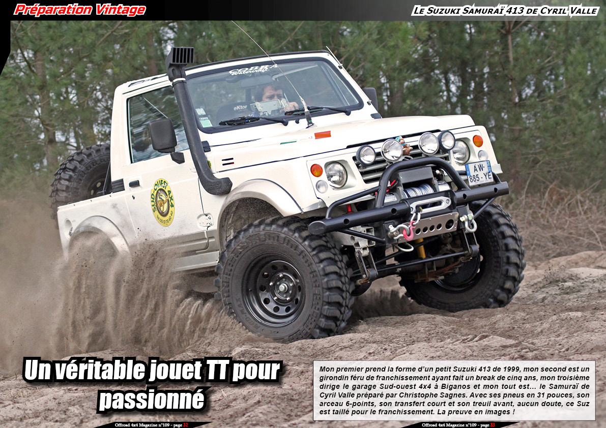 Le Suzuki SamuraÃ¯ 413 de Cyril Valle