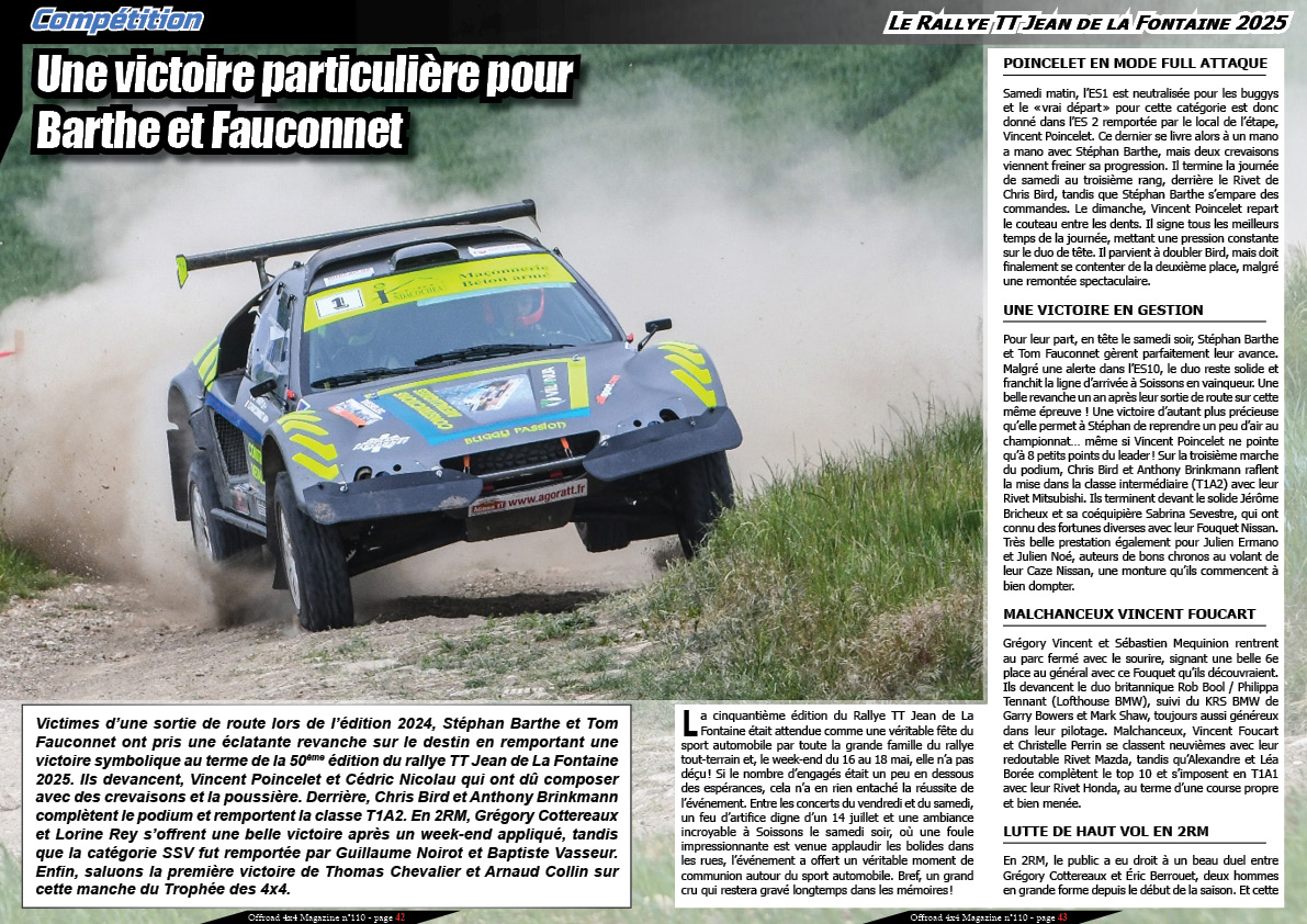 Le Rallye TT Jean de la Fontaine 2025
