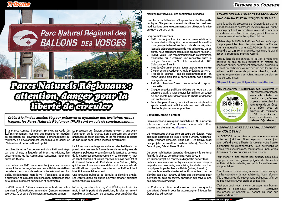 La tribune du Codever de mai 2025