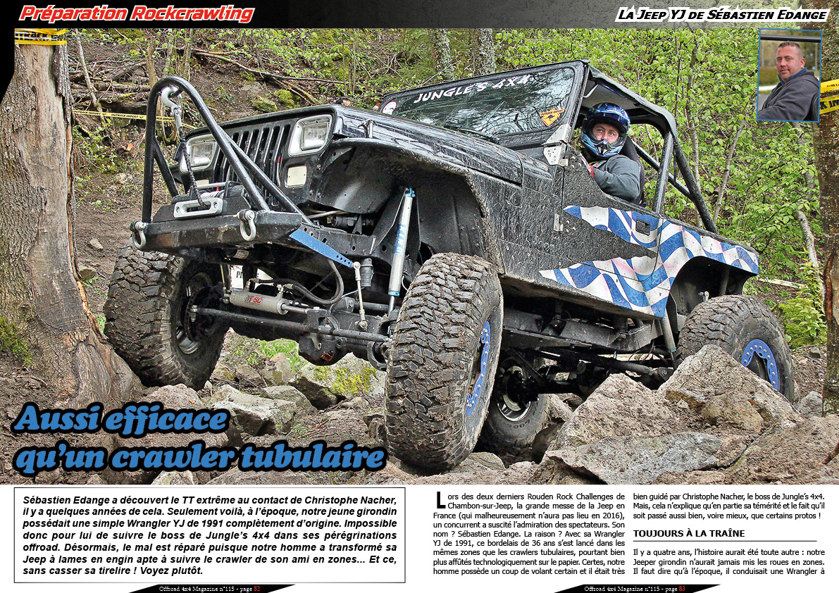 La Jeep Wrangler YJ de Sebastien Edange