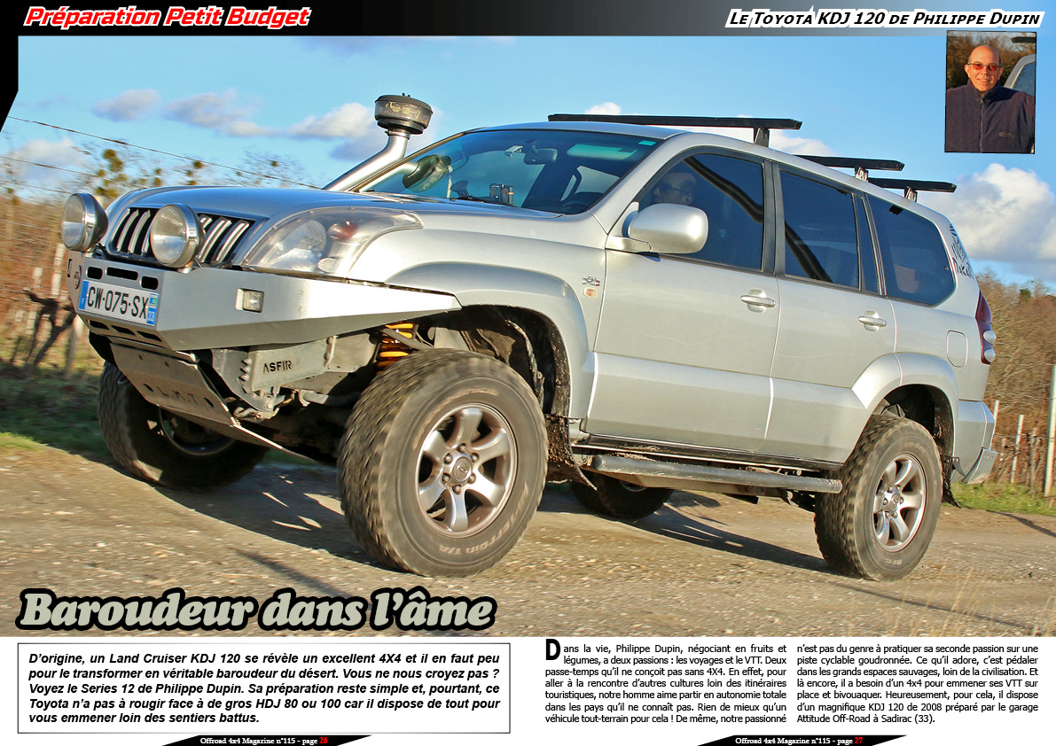 Le Toyota KDJ 120 de Philippe Dupin