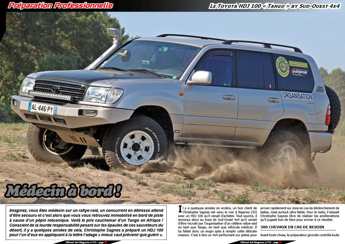 Le Toyota HDJ 100 Tango by Sud-Ouest 4x4