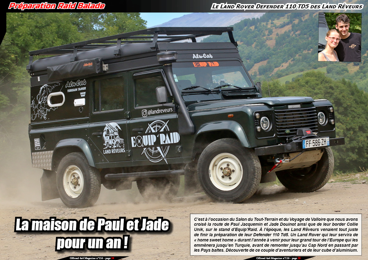 Le LR Defender 110 TD5 des Land RÃªveurs