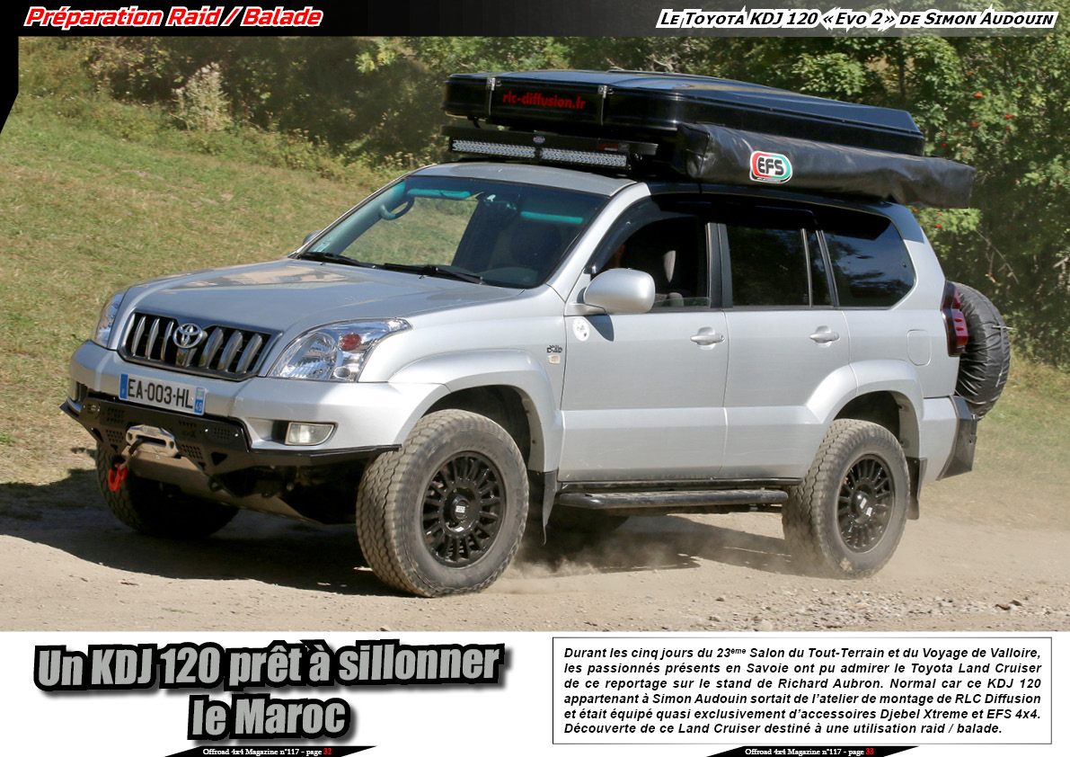 Le Toyota Land Cruiser KDJ 120 de Simon Audouin by RLC Diffusion