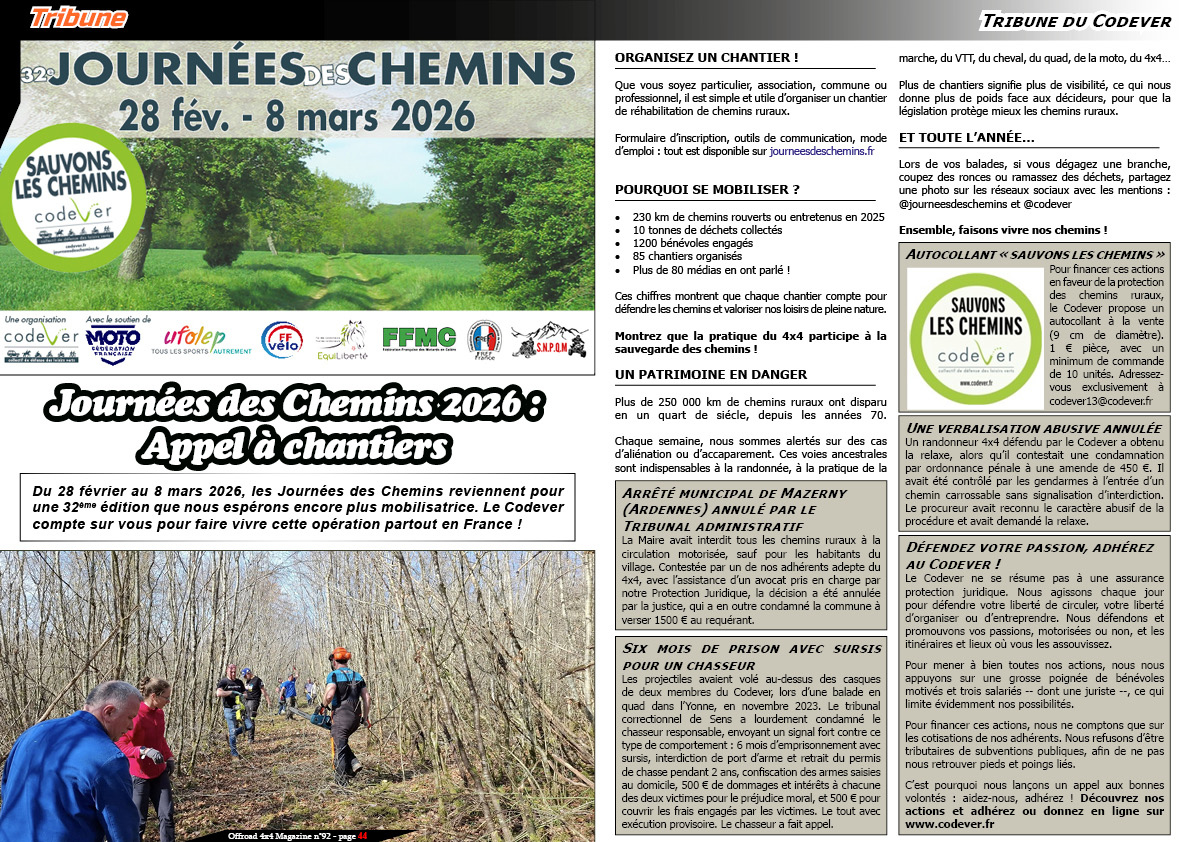 La tribune du Codever de dÃ©cembre 2025