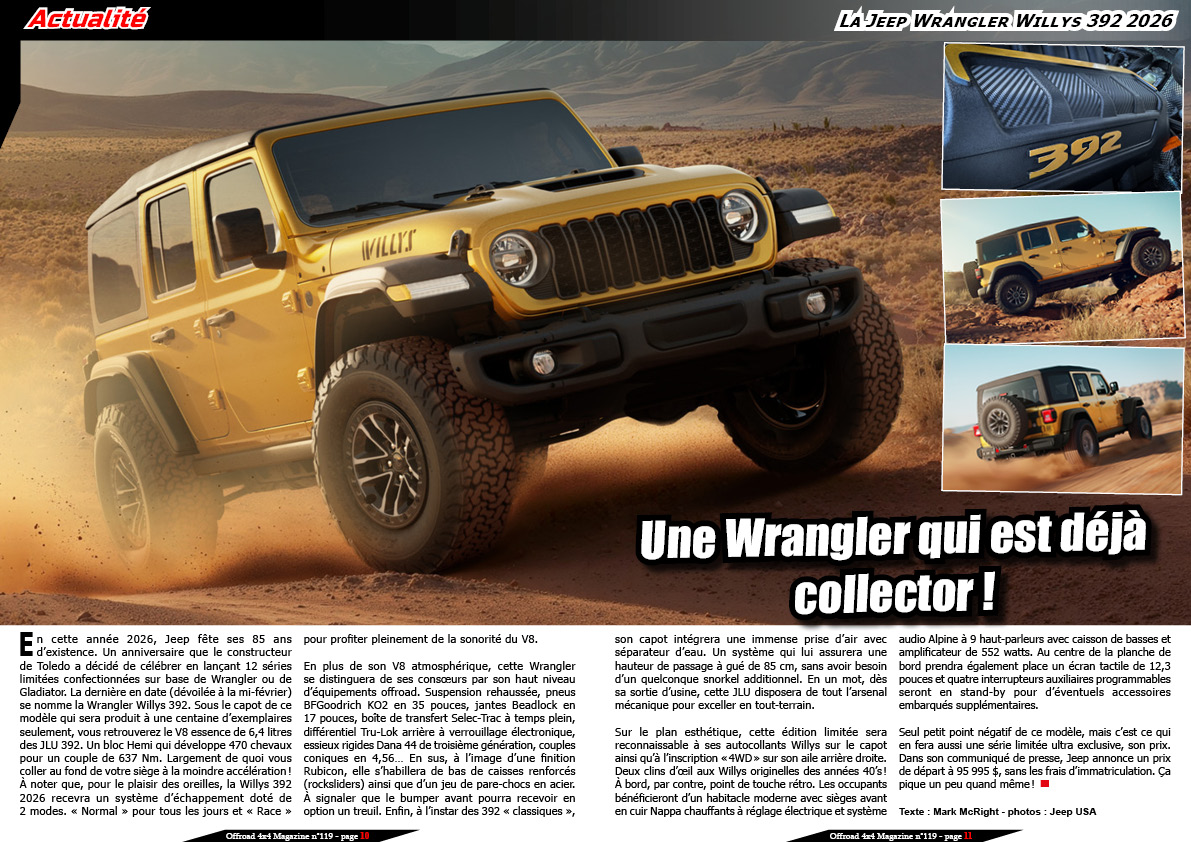 Wrangler Willys 392 2026