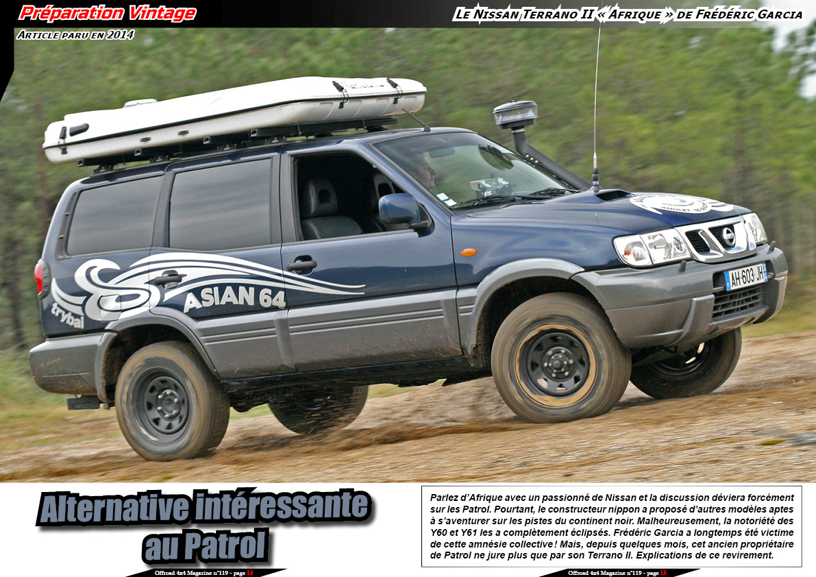 Le Nissan Terrano II Â« Afrique Â» de FrÃ©dÃ©ric Garcia