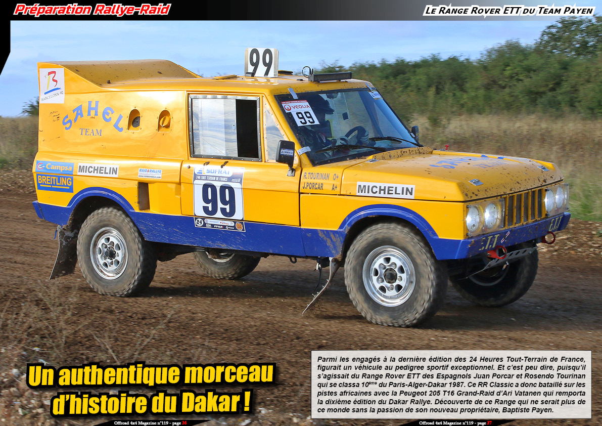 Le Range Rover ETT du Team Payen