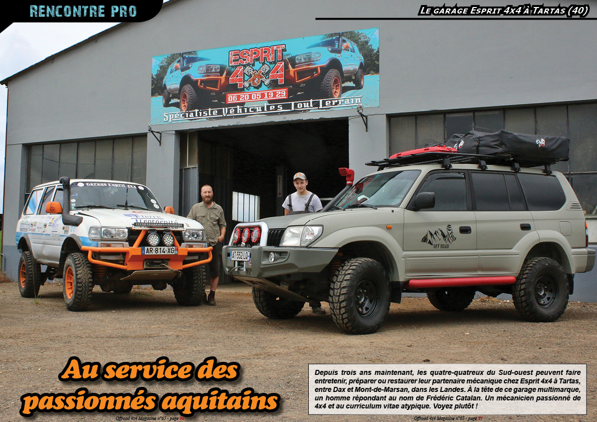 La visite du garage Esprit 4x4 ï¿½ Tartas