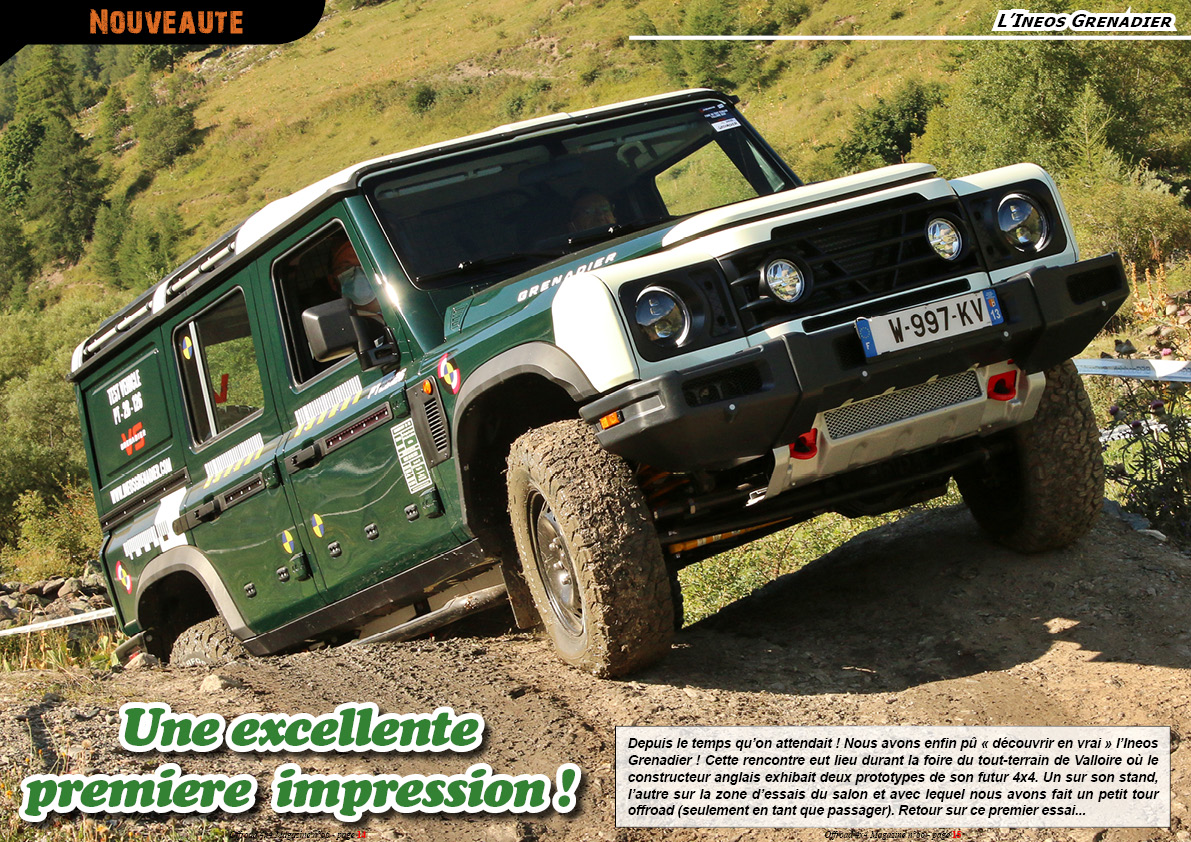 essai de l'ineos Grenadier