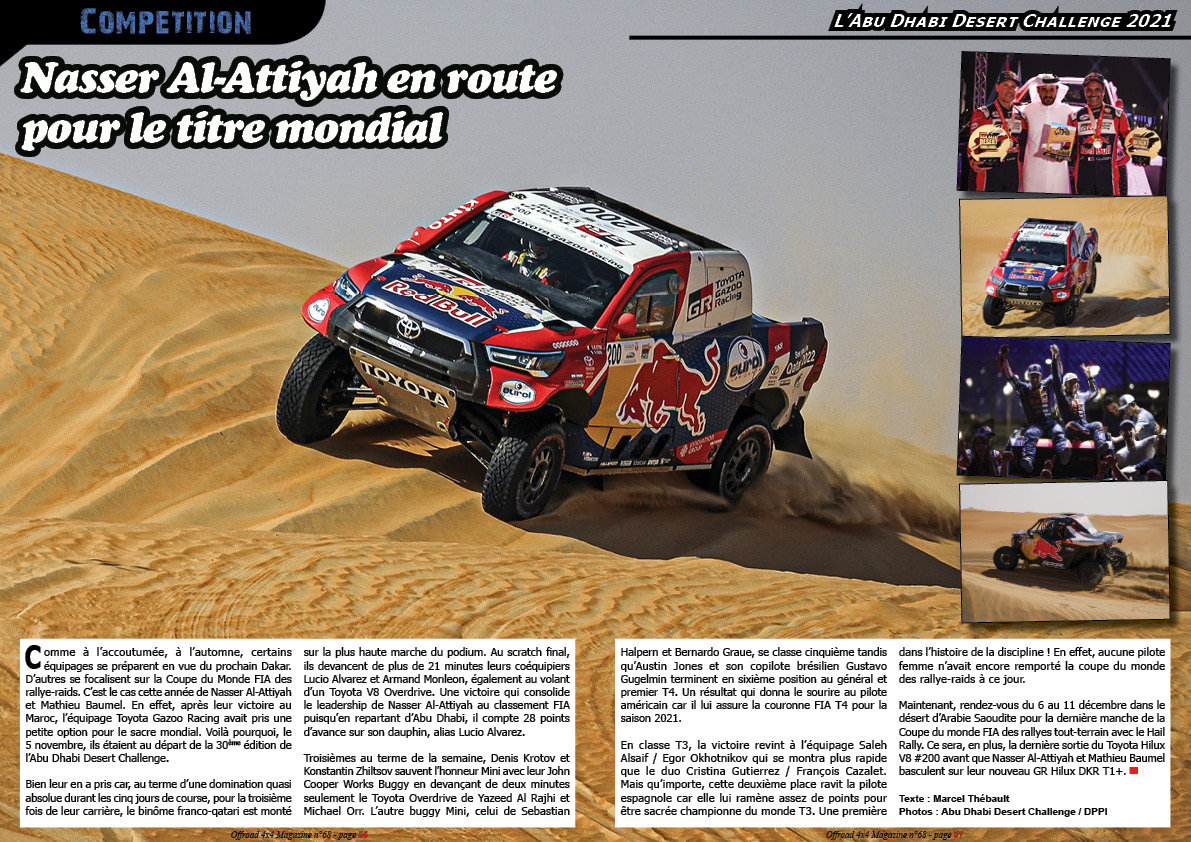 lï¿½Abu Dhabi Desert Challenge 2021