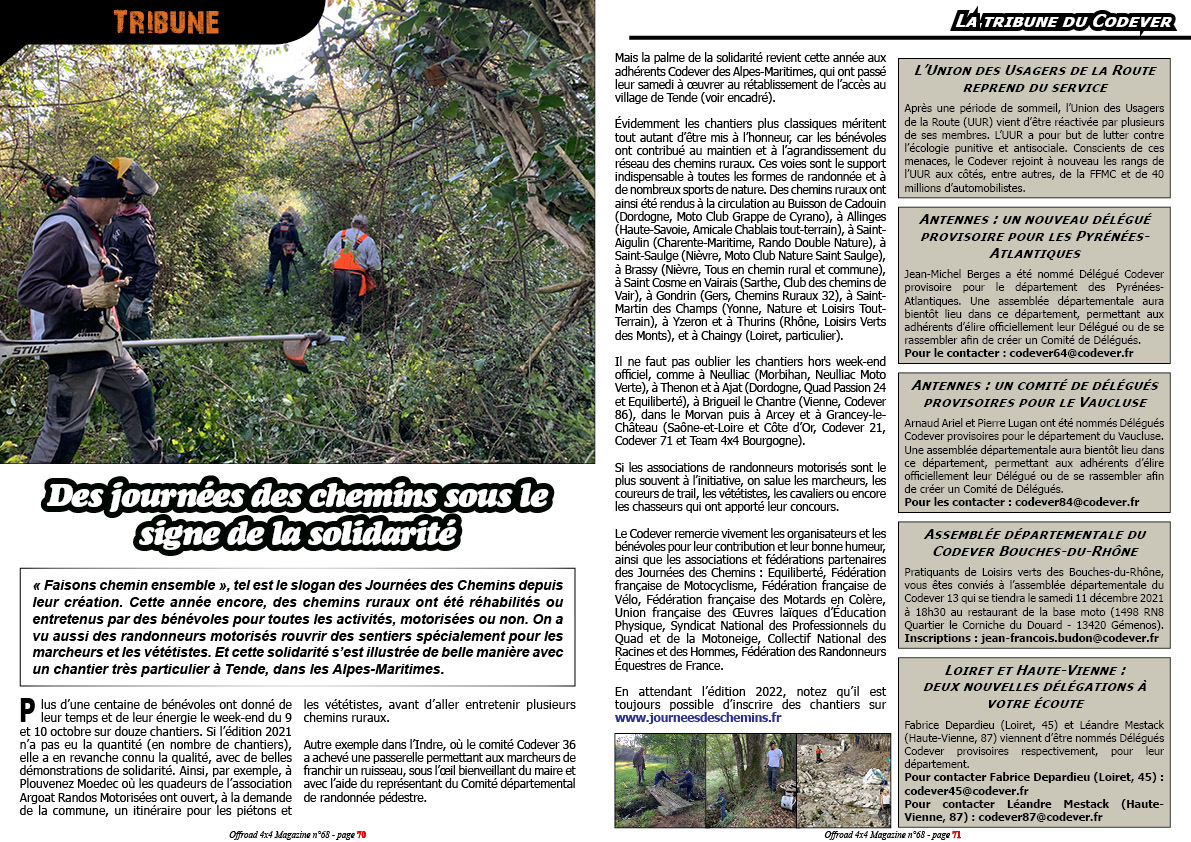 La tribune du Codever