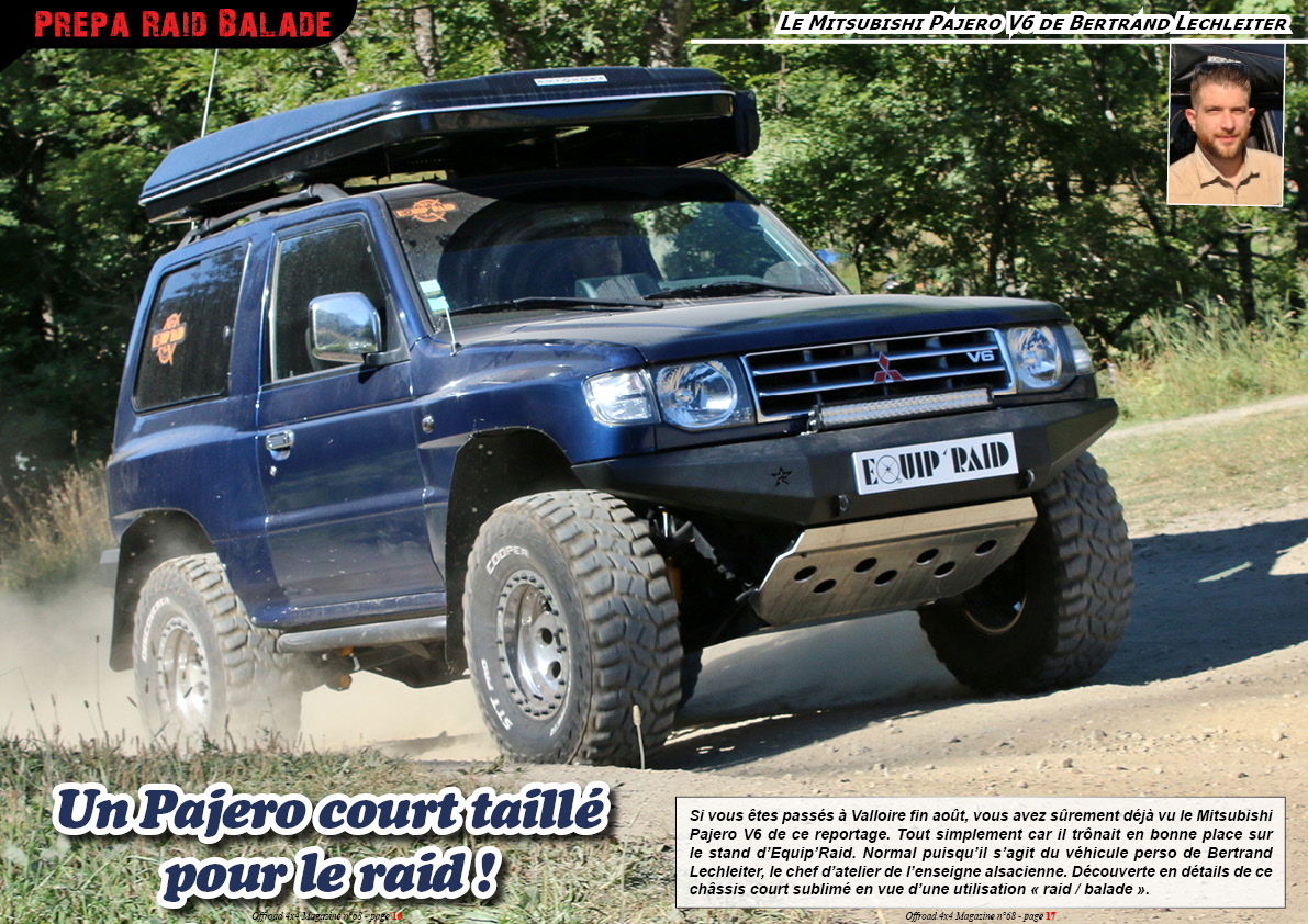le Mitsubishi Pajero V6 de Bertrand Lechleiter