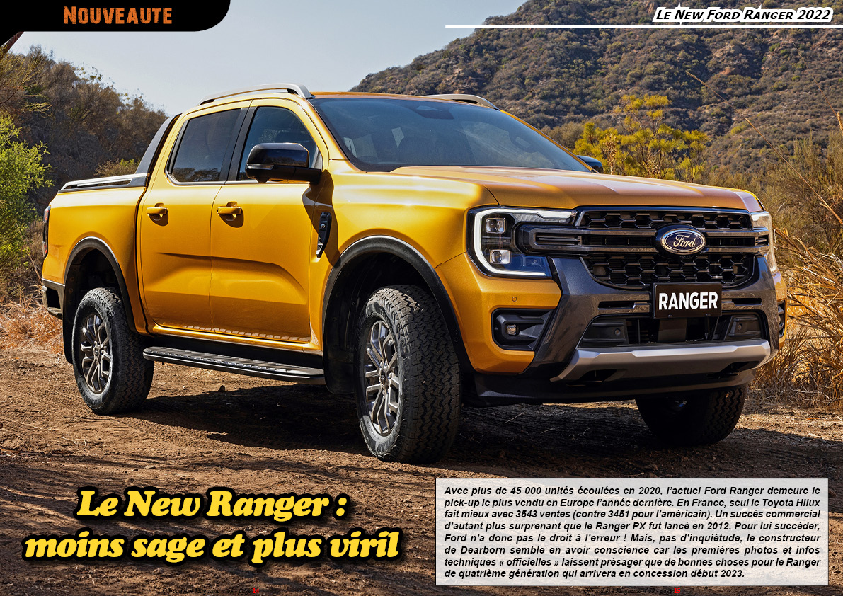 le New Ford Ranger 2022