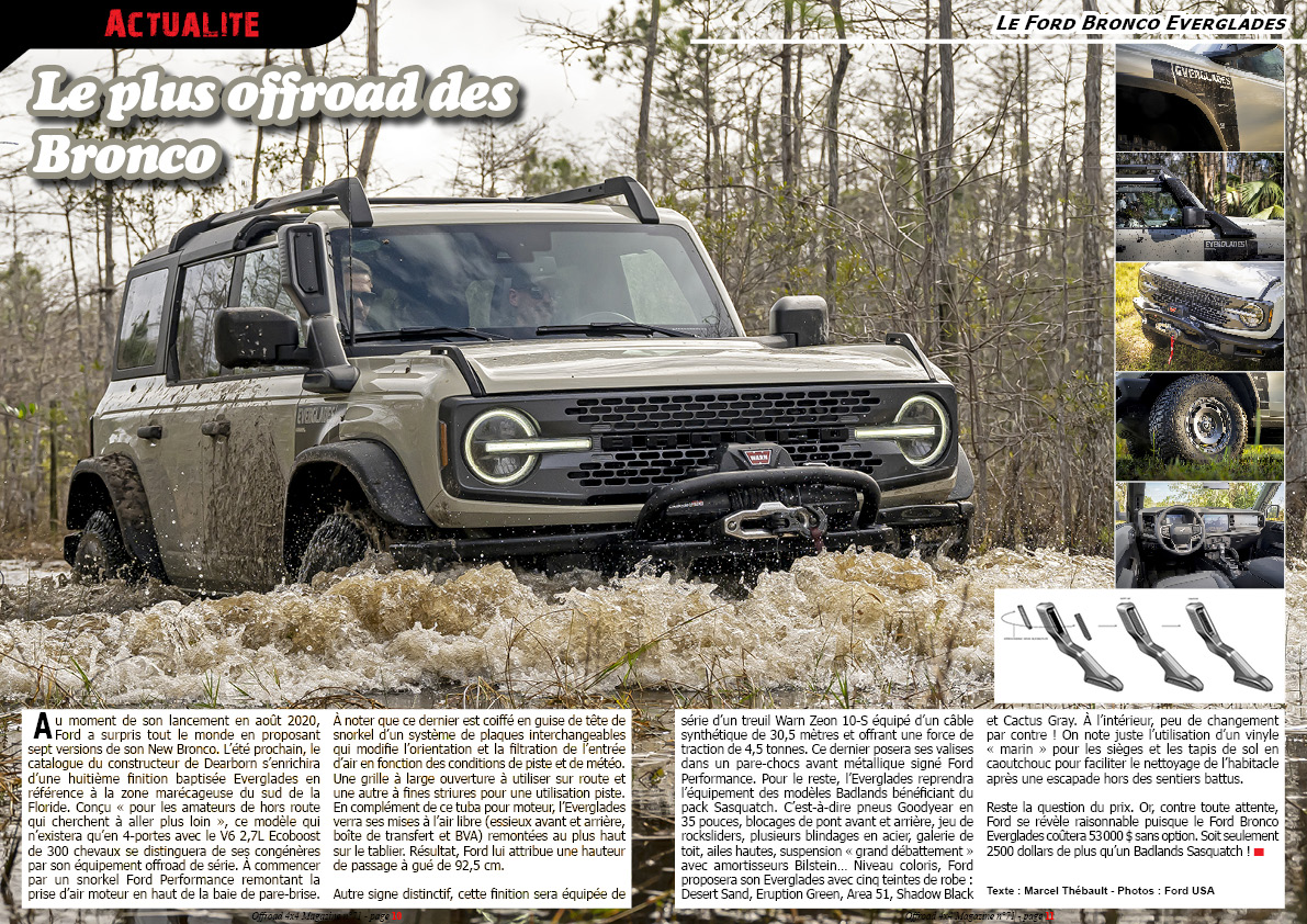 le Ford Bronco Everglades