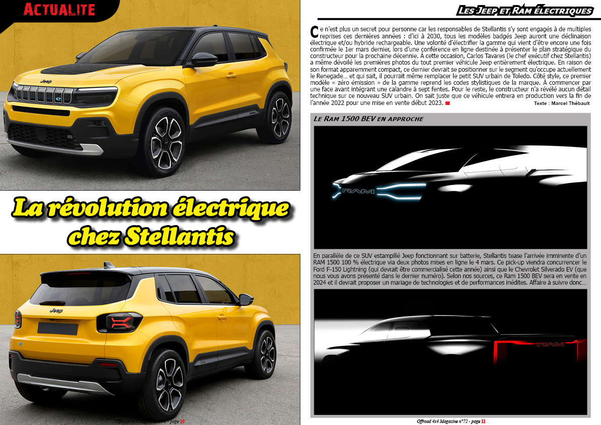 Les Jeep et Ram Ã©lectriques