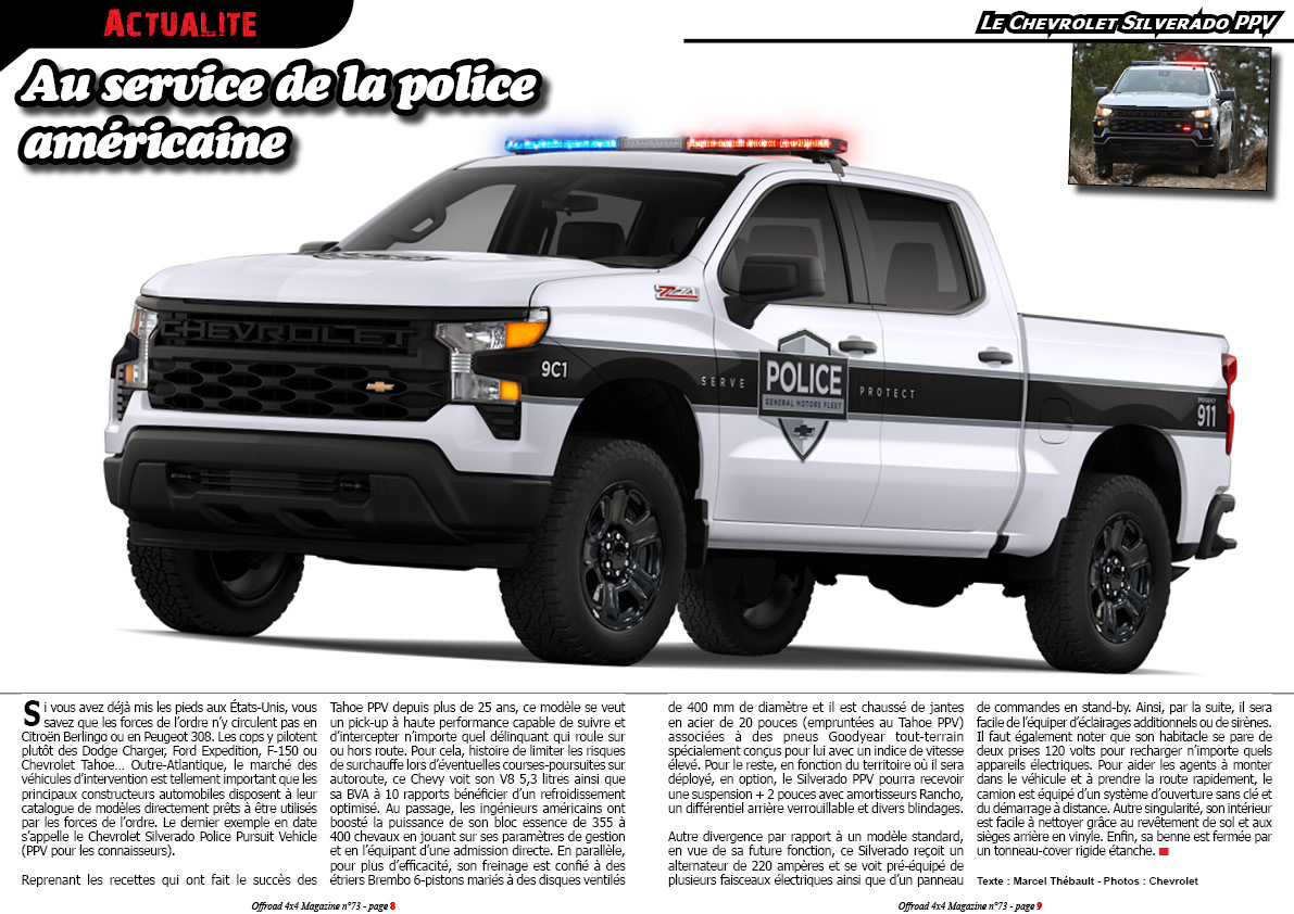 Le Chevrolet Silverado PPV