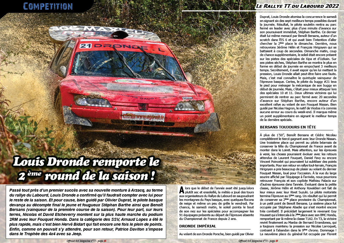 Le Rallye TT du Labourd 2022