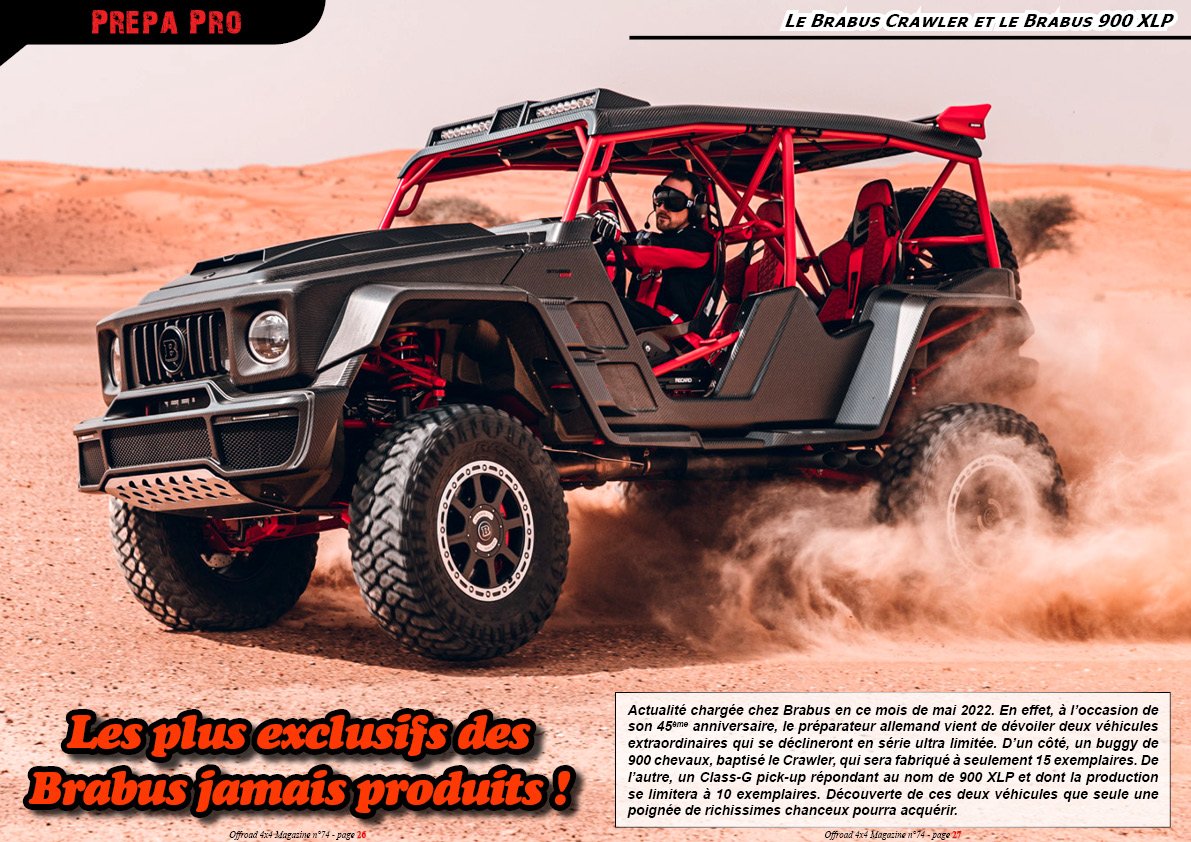 Le Brabus Crawler et le Brabus 900 XLP