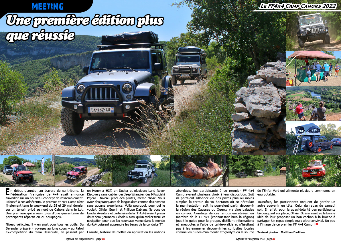 Le FF4x4 Camp Cahors 2022