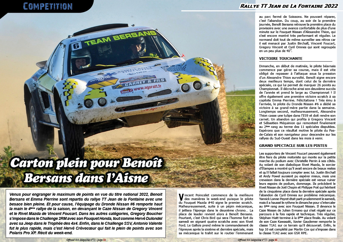 le Rallye TT Jean de La Fontaine 2022