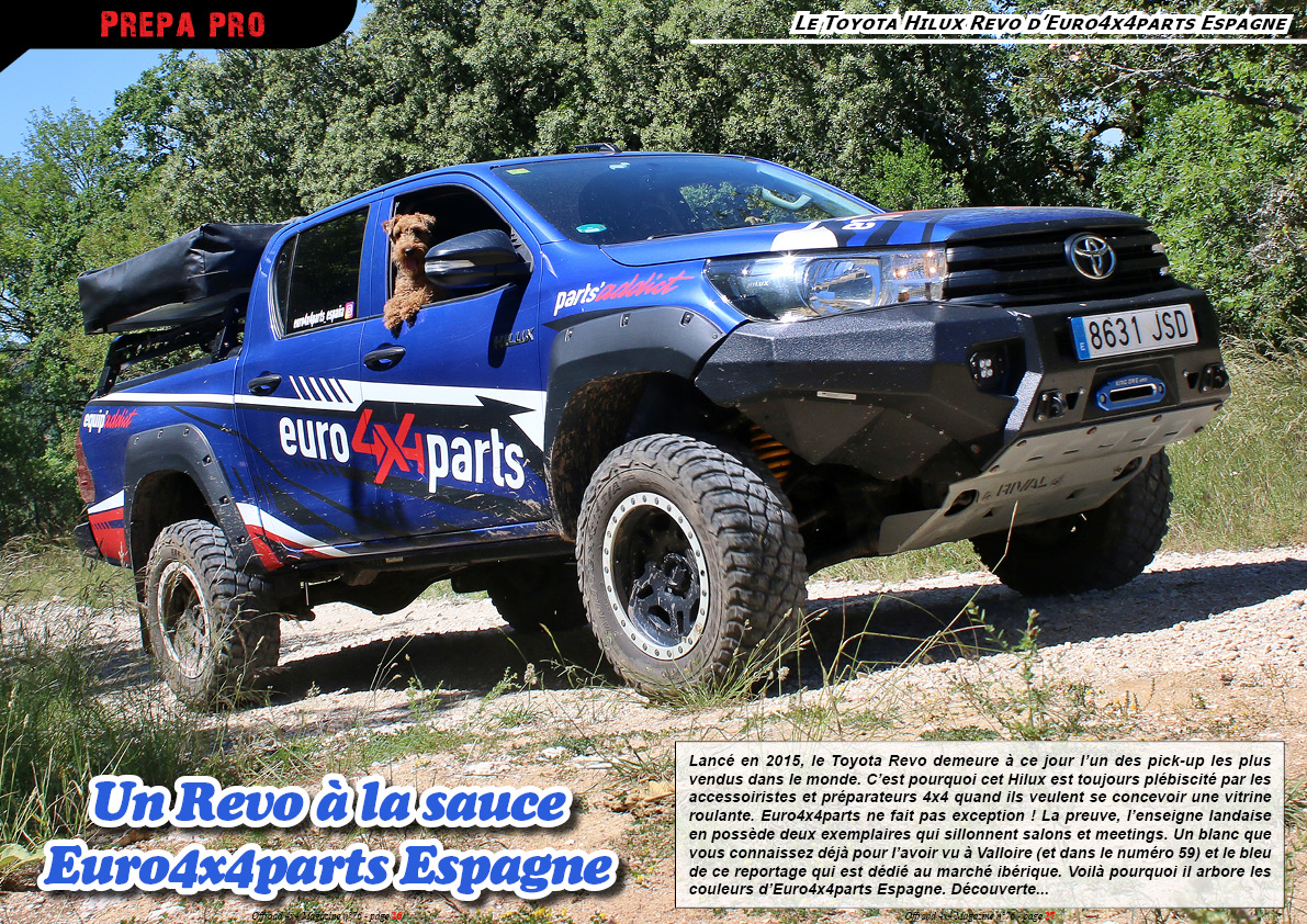 Le Toyota Hilux Revo d'Euro4x4parts Espagne