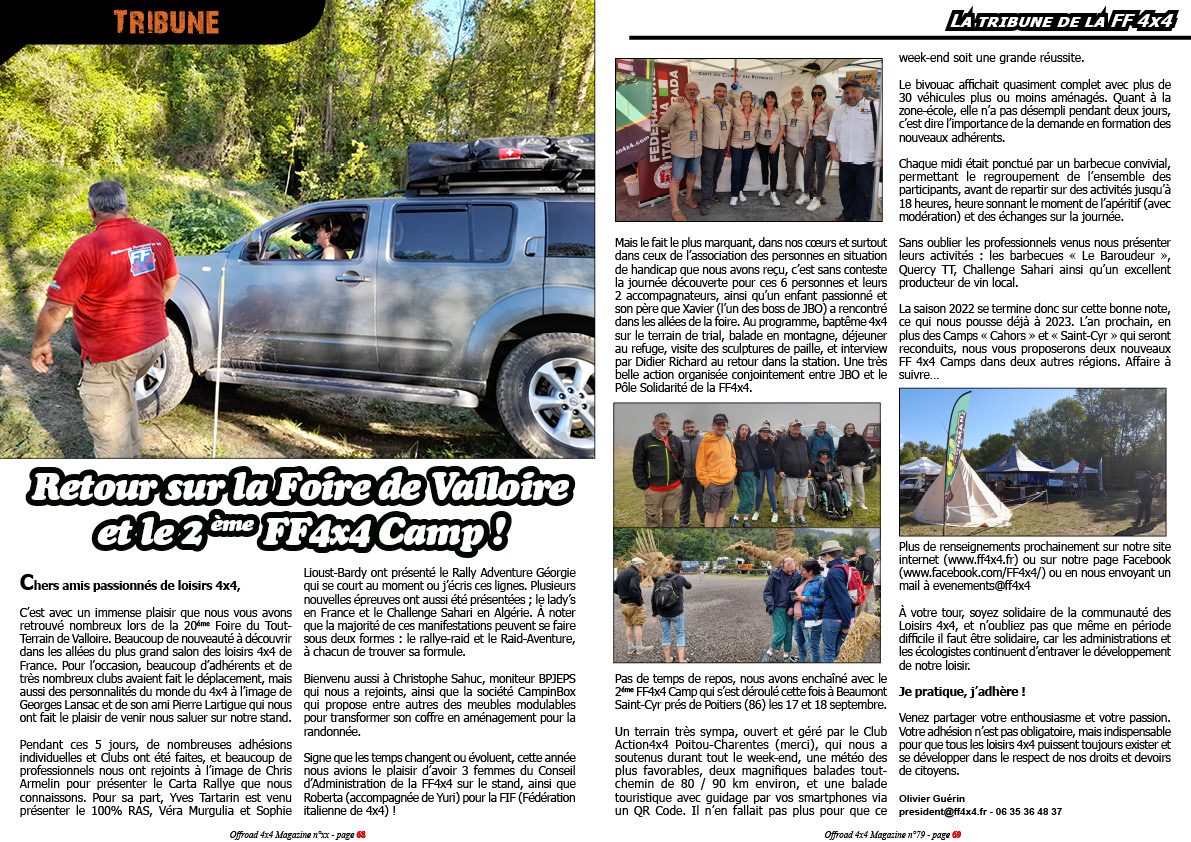 La Tribune de la FF 4x4