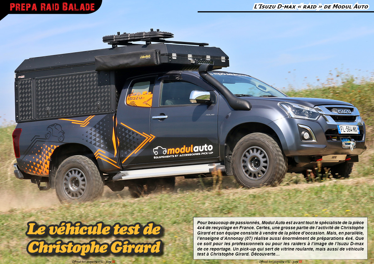 L Isuzu D-max prÃ©parÃ© raid de Modul Auto