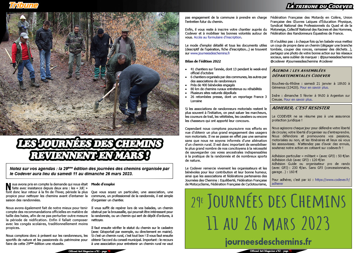 Tribune du Codever - janvier 2023