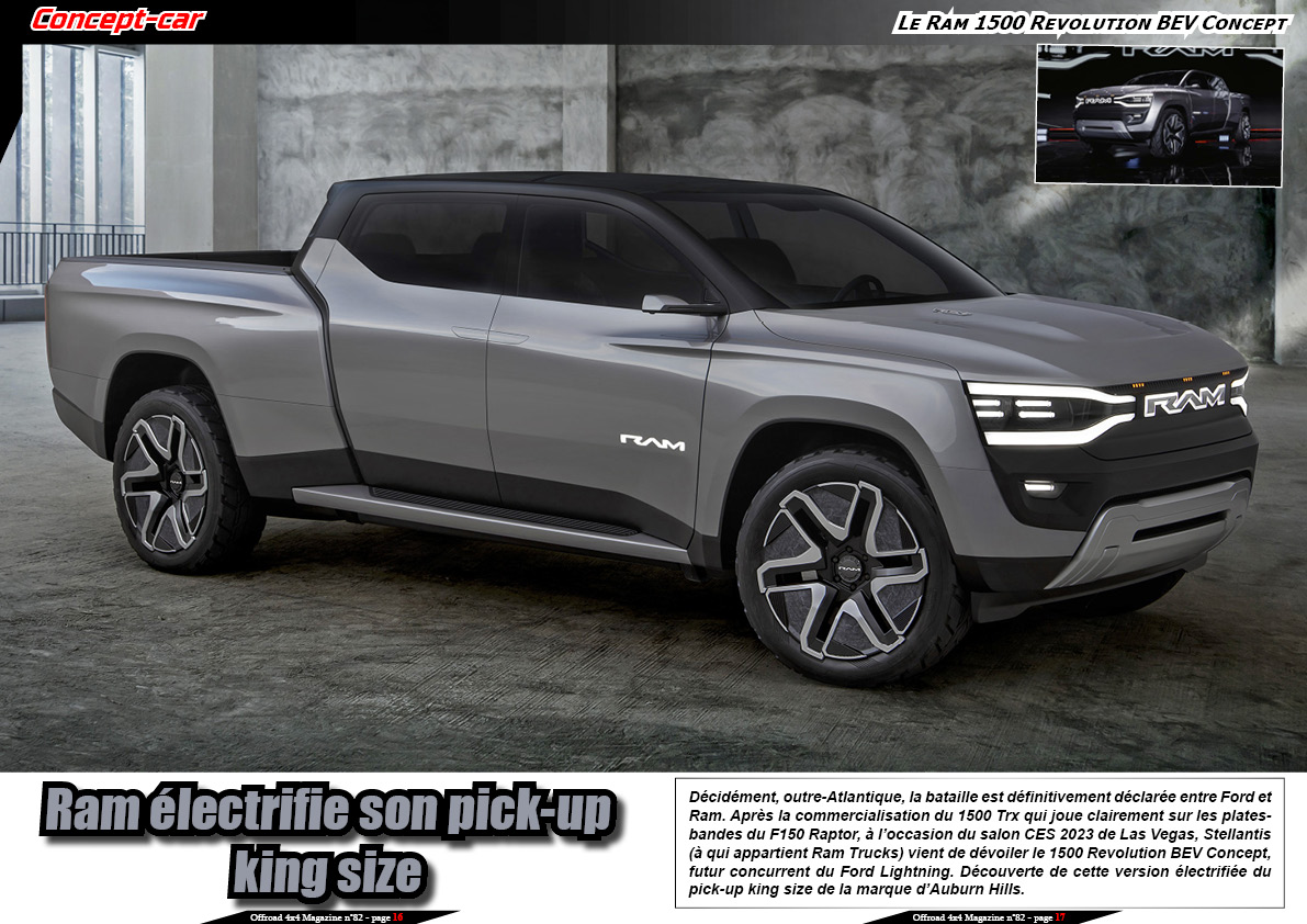 Le Ram 1500 Revolution BEV Concept